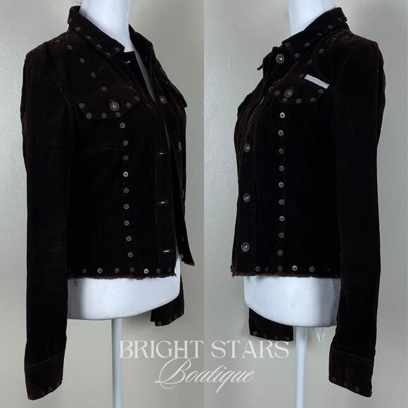 Rare Corduroy Studded Jacket ASO Dawn Summers Buffy the Vampire Slayer Y2K VTG - Picture 7 of 11
